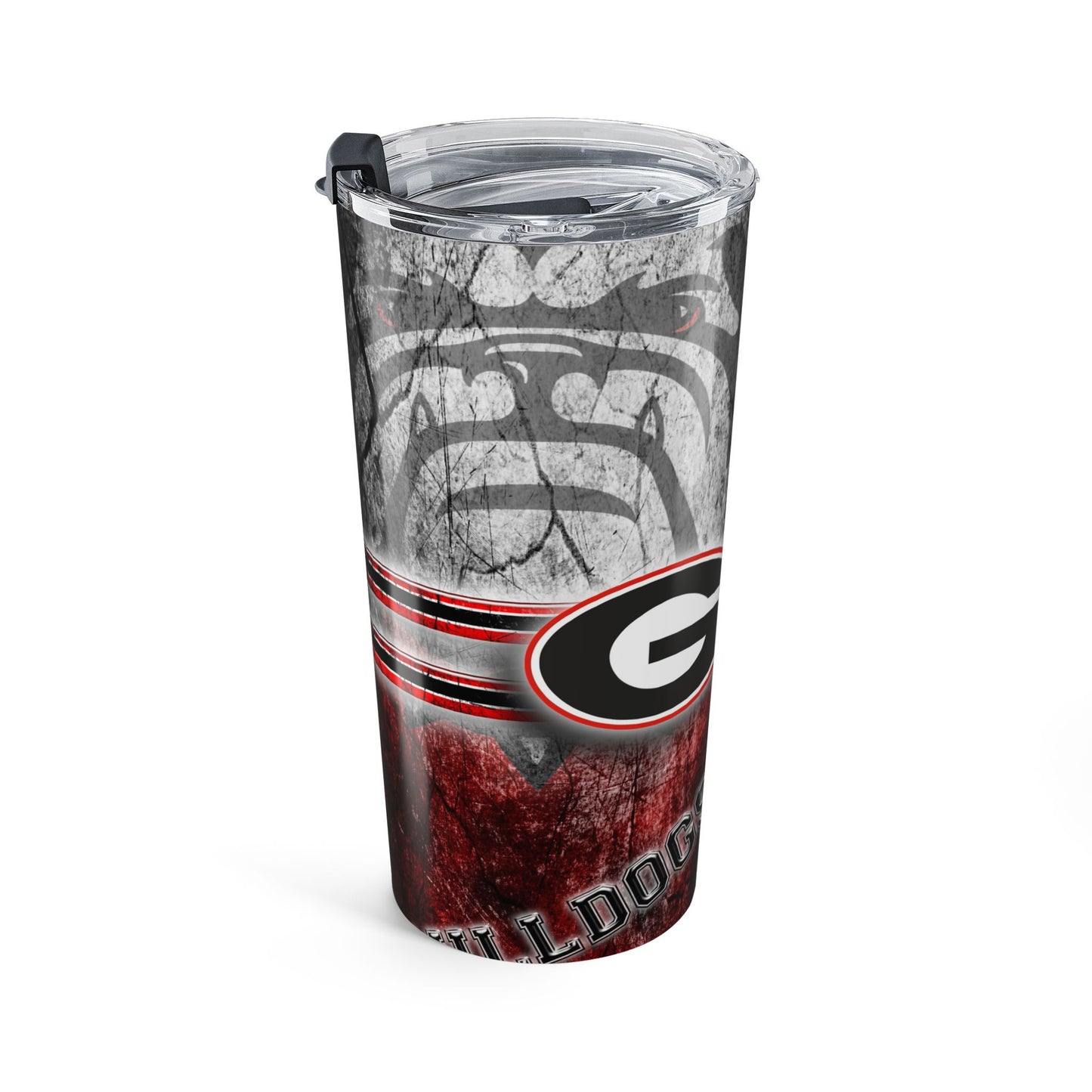 Georgia Bulldogs 20oz Travel Tumbler - Camo Red Team Logo Insulated Cup