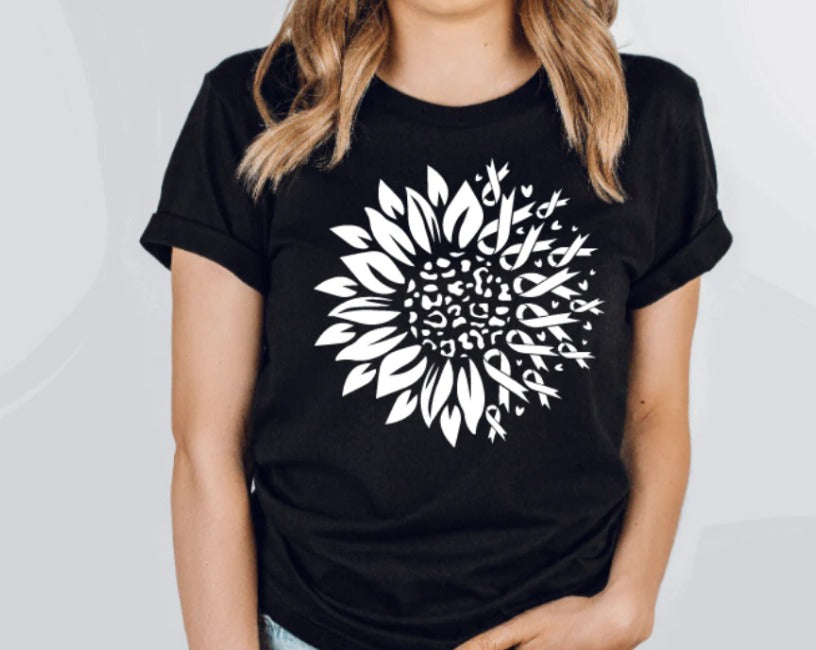 Cancer Awareness Sunflower Shirt