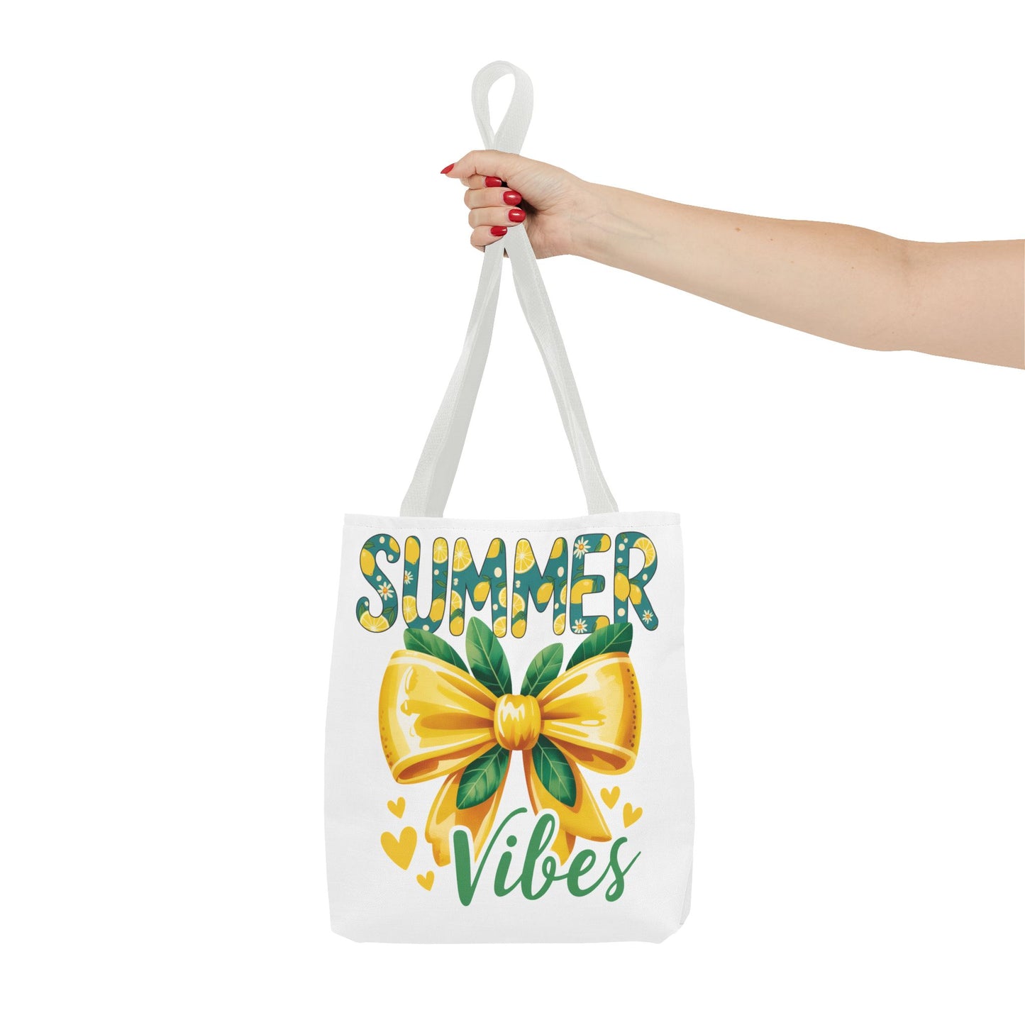 Summer Vibes Tote Bag — Yellow Bow Beach Market Bag