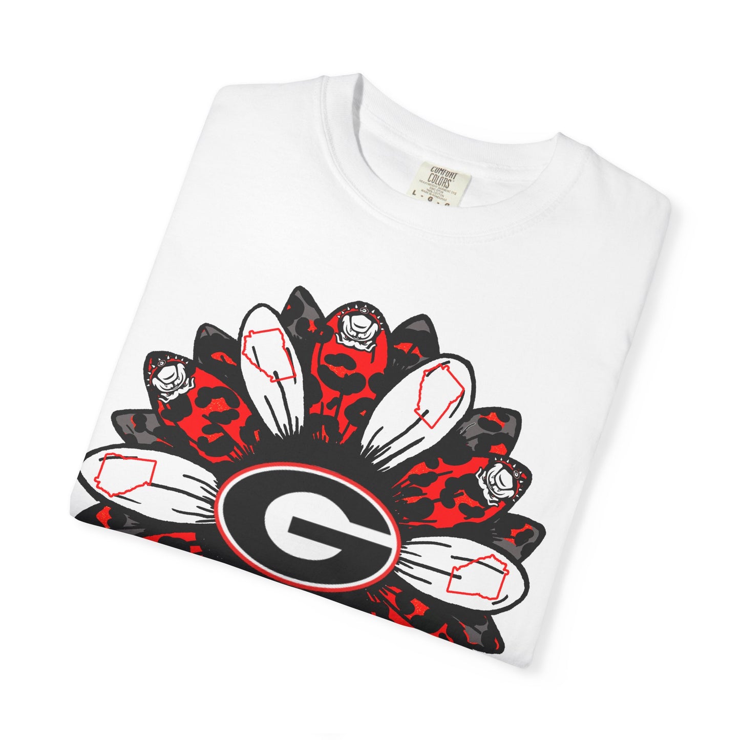 Georgia Bulldogs Mandala T-Shirt — Red & Black Fan Tee