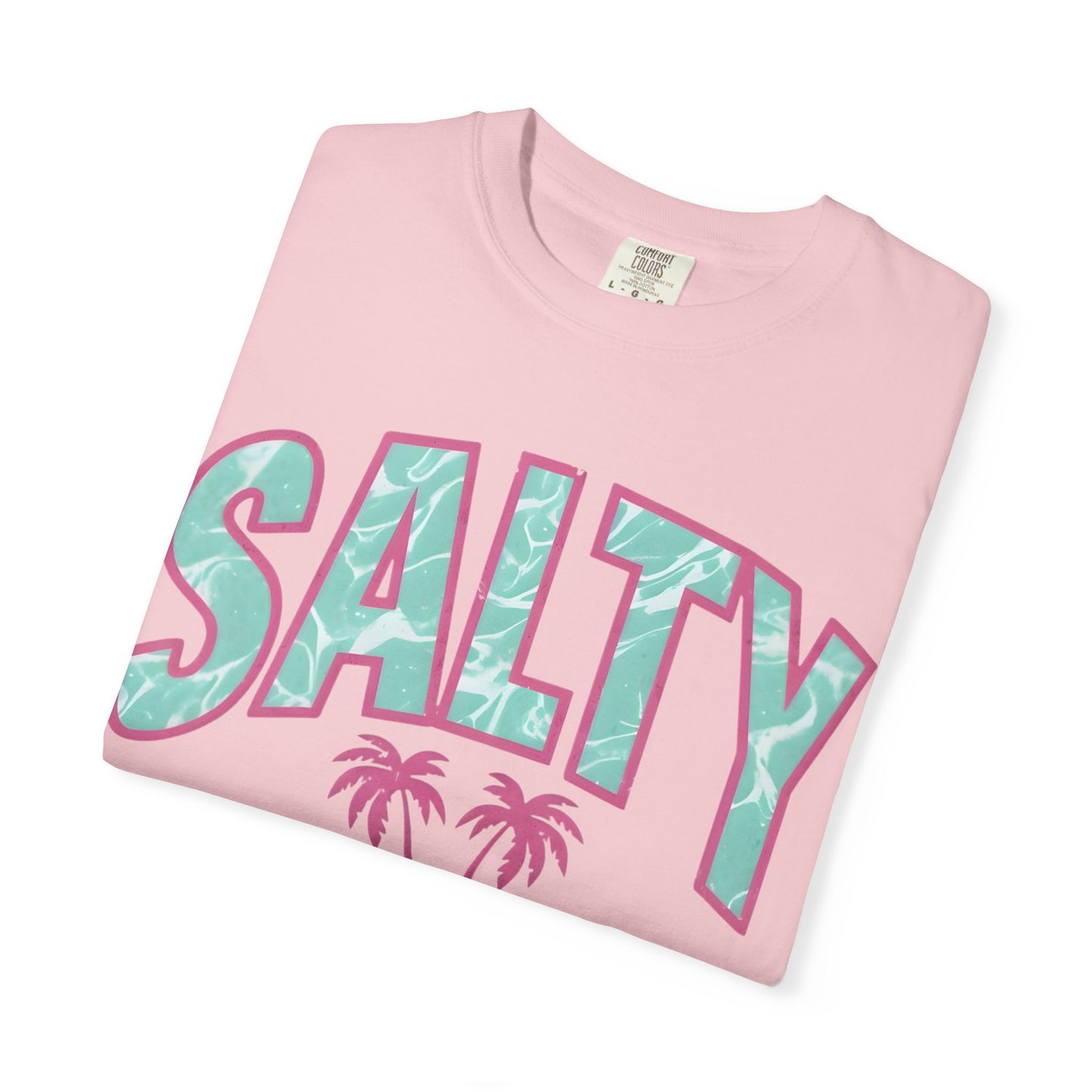 Salty Palm Beach T-Shirt — Retro Tropical Graphic Tee