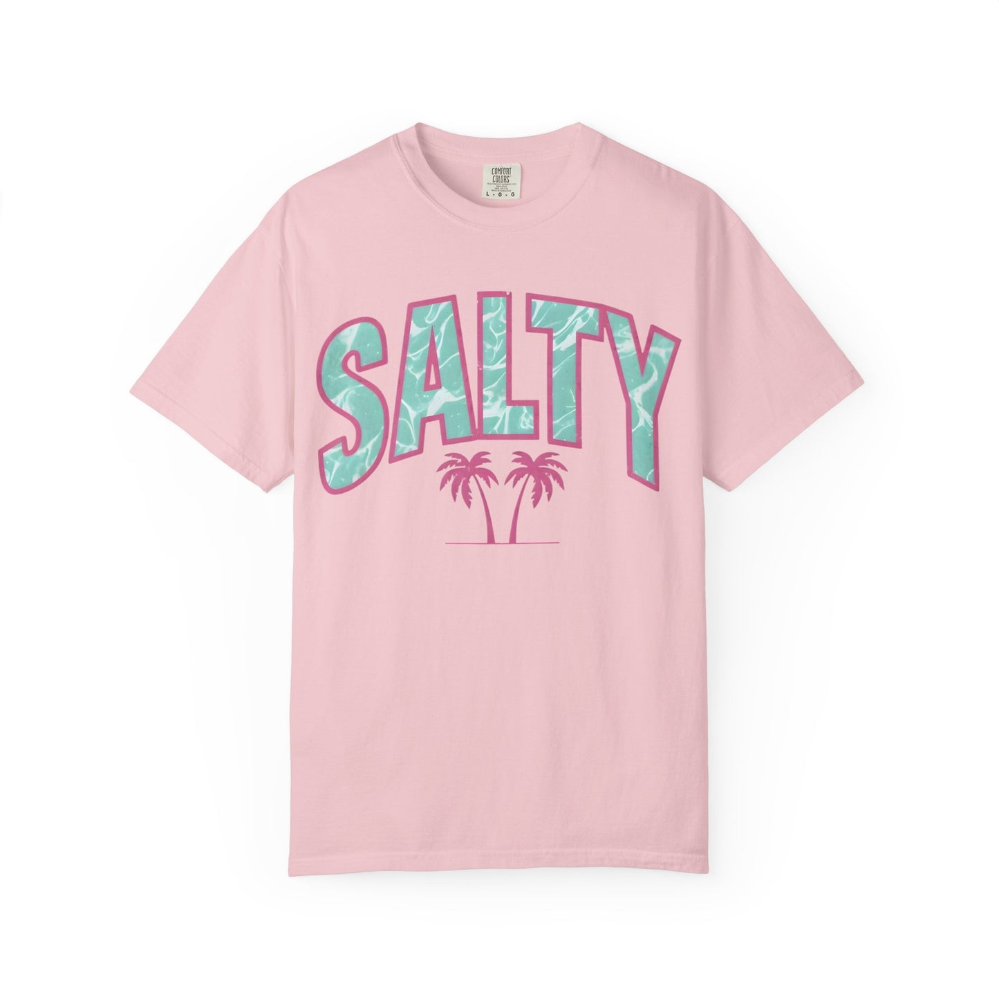 Salty Palm Beach T-Shirt — Retro Tropical Graphic Tee