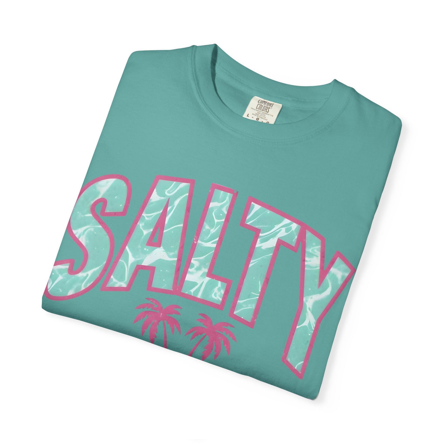 Salty Palm Beach T-Shirt — Retro Tropical Graphic Tee