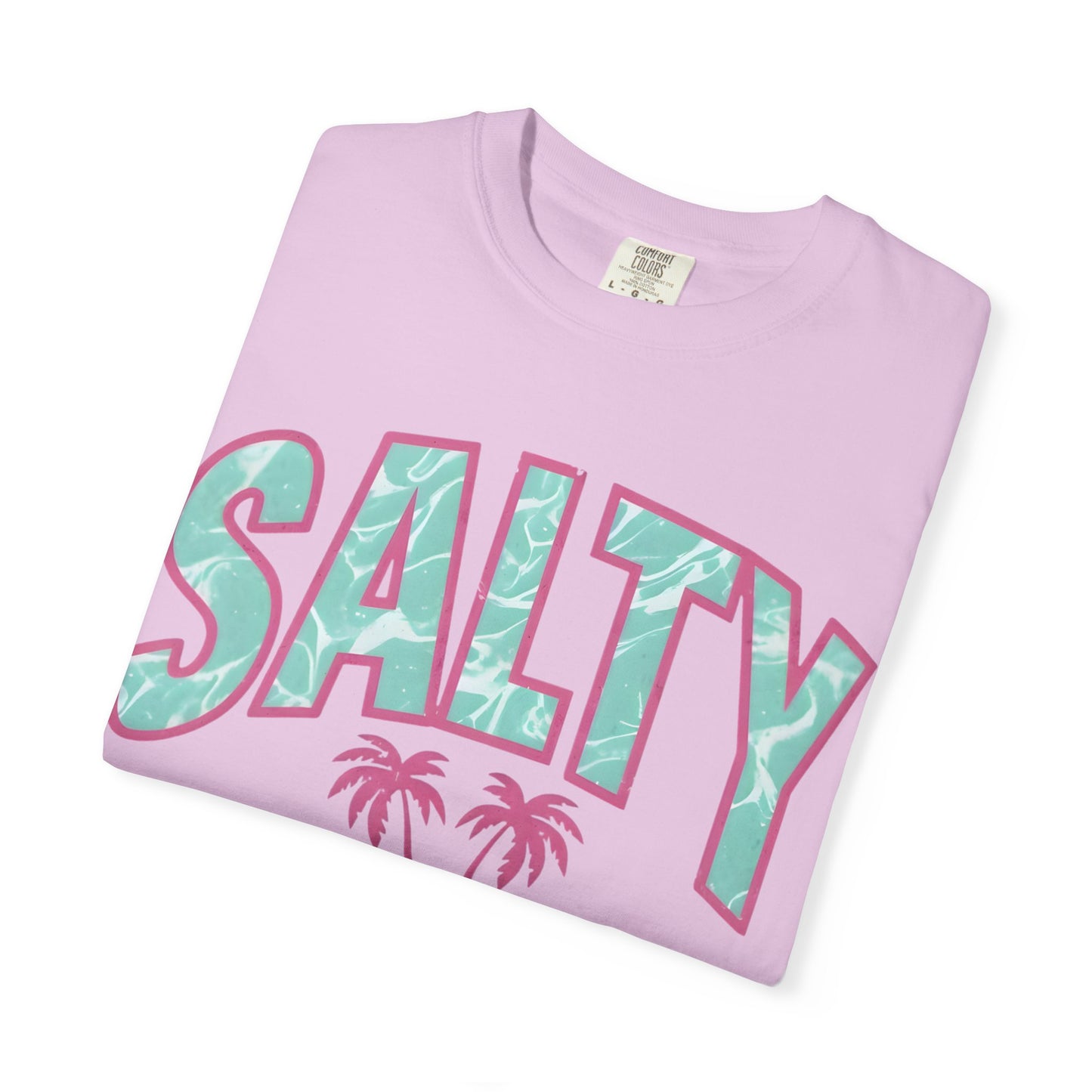 Salty Palm Beach T-Shirt — Retro Tropical Graphic Tee