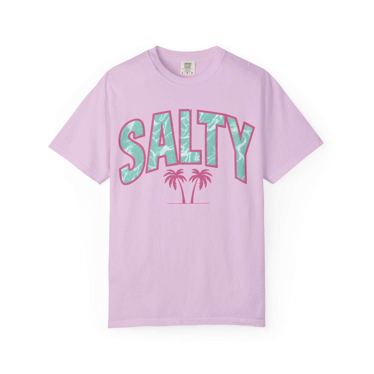 Salty Palm Beach T-Shirt — Retro Tropical Graphic Tee