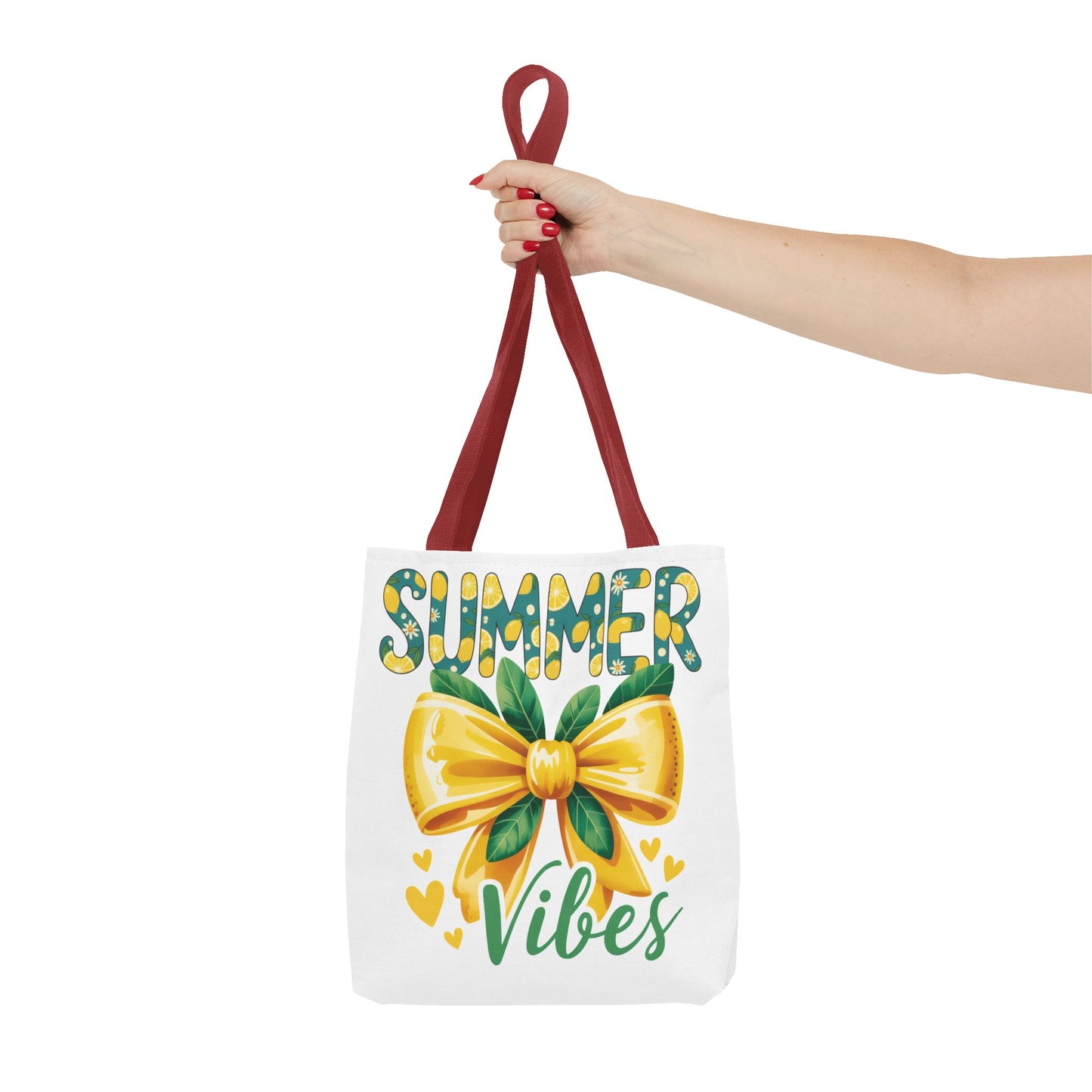Summer Vibes Tote Bag — Yellow Bow Beach Market Bag