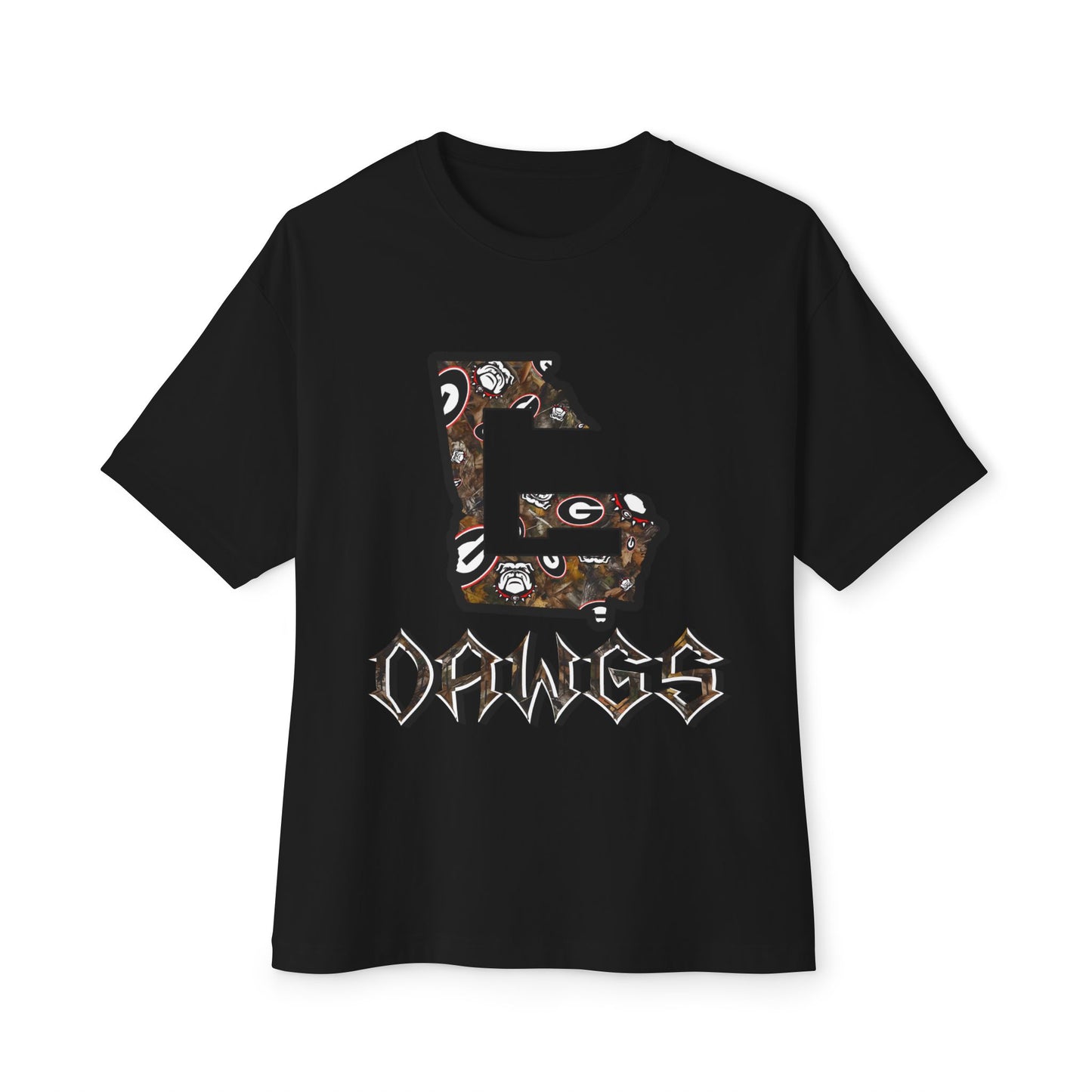 Georgia Dawgs Graphic Tee — State G Letter Football Design