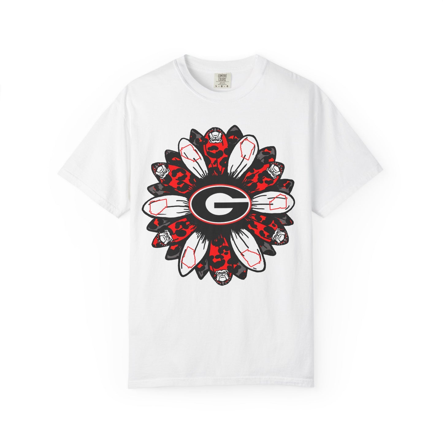 Georgia Bulldogs Mandala T-Shirt — Red & Black Fan Tee
