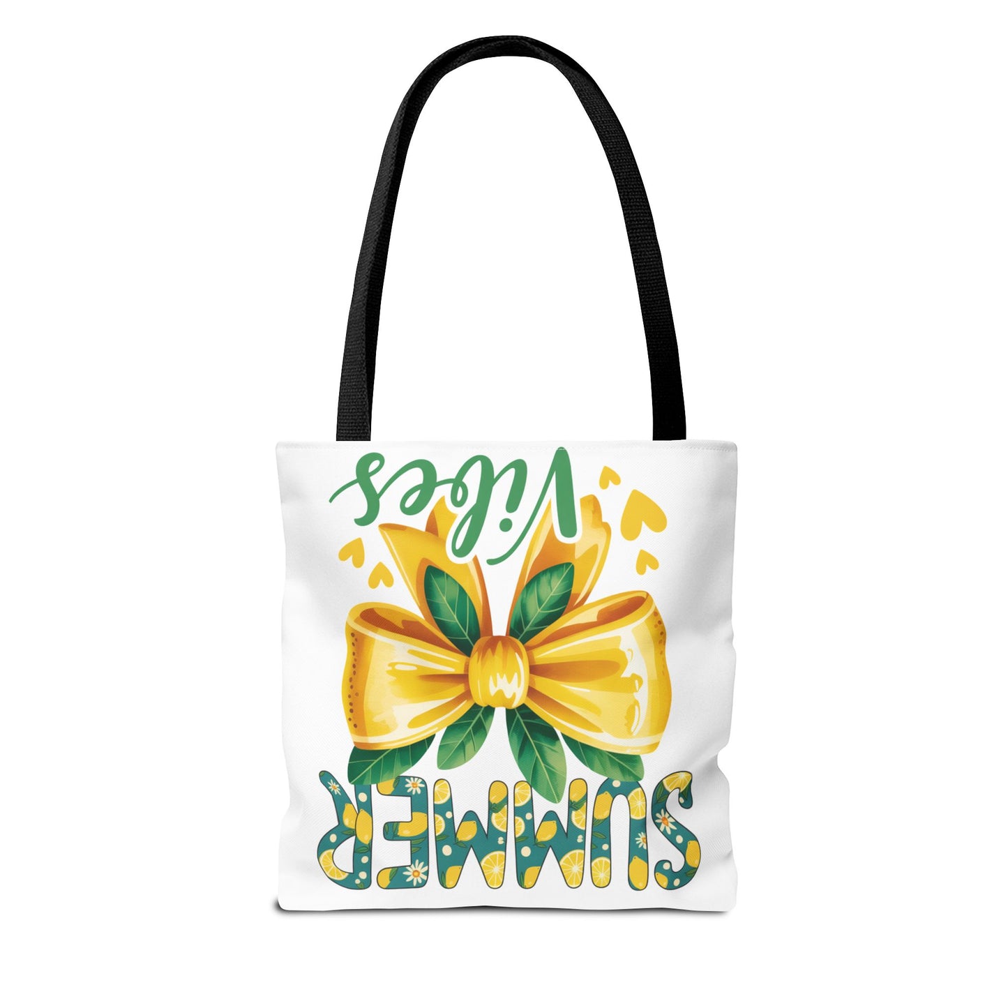 Summer Vibes Tote Bag — Yellow Bow Beach Market Bag