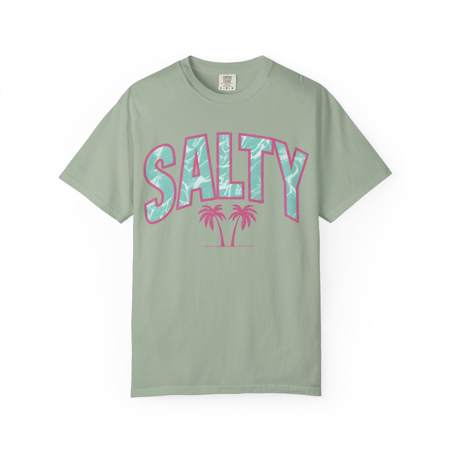 Salty Palm Beach T-Shirt — Retro Tropical Graphic Tee