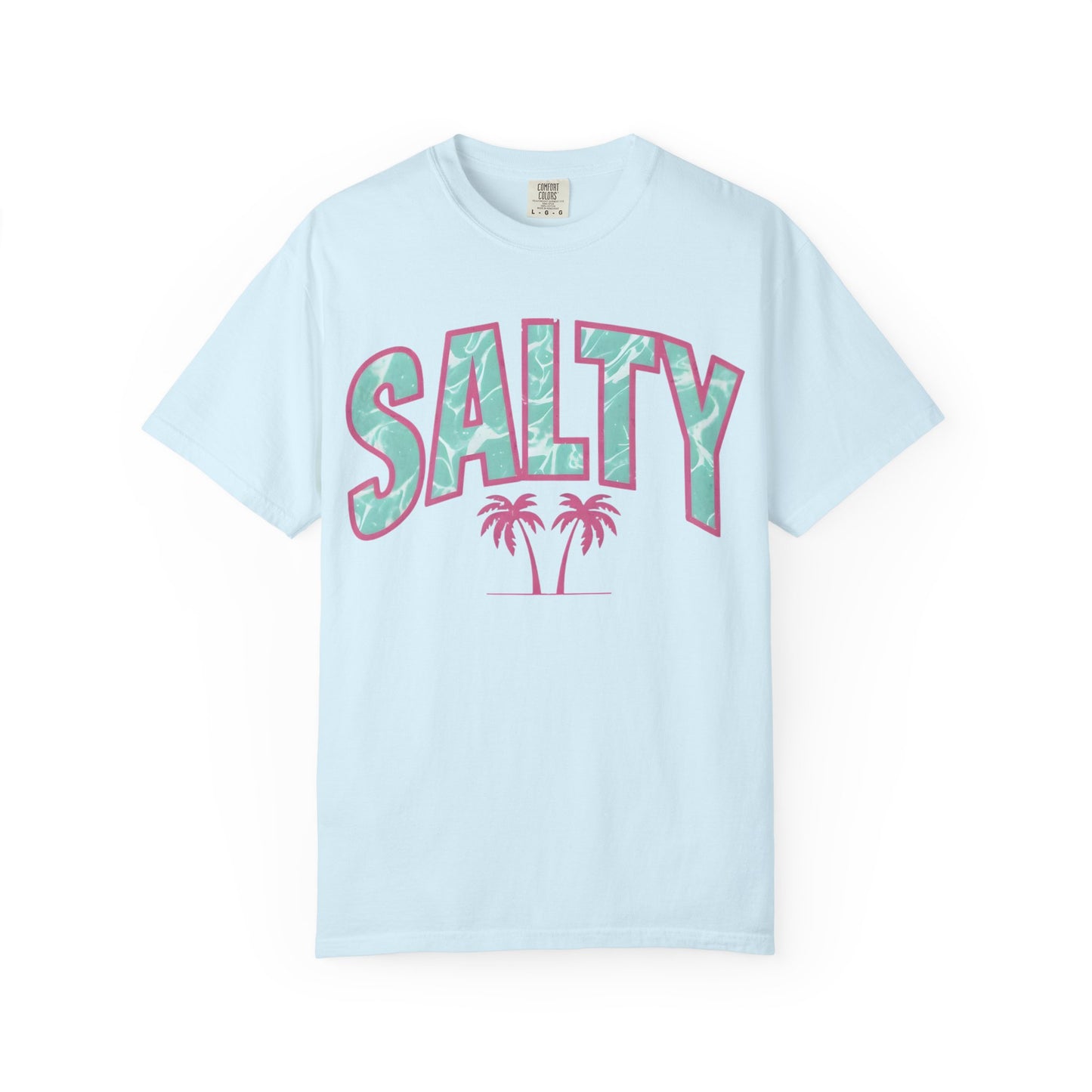 Salty Palm Beach T-Shirt — Retro Tropical Graphic Tee