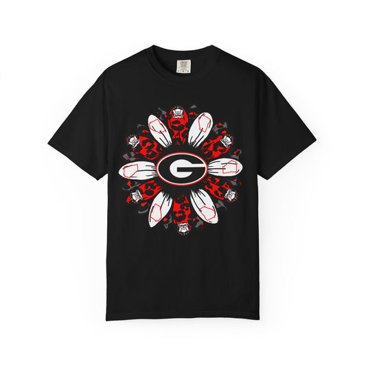 Georgia Bulldogs Mandala T-Shirt — Red & Black Fan Tee