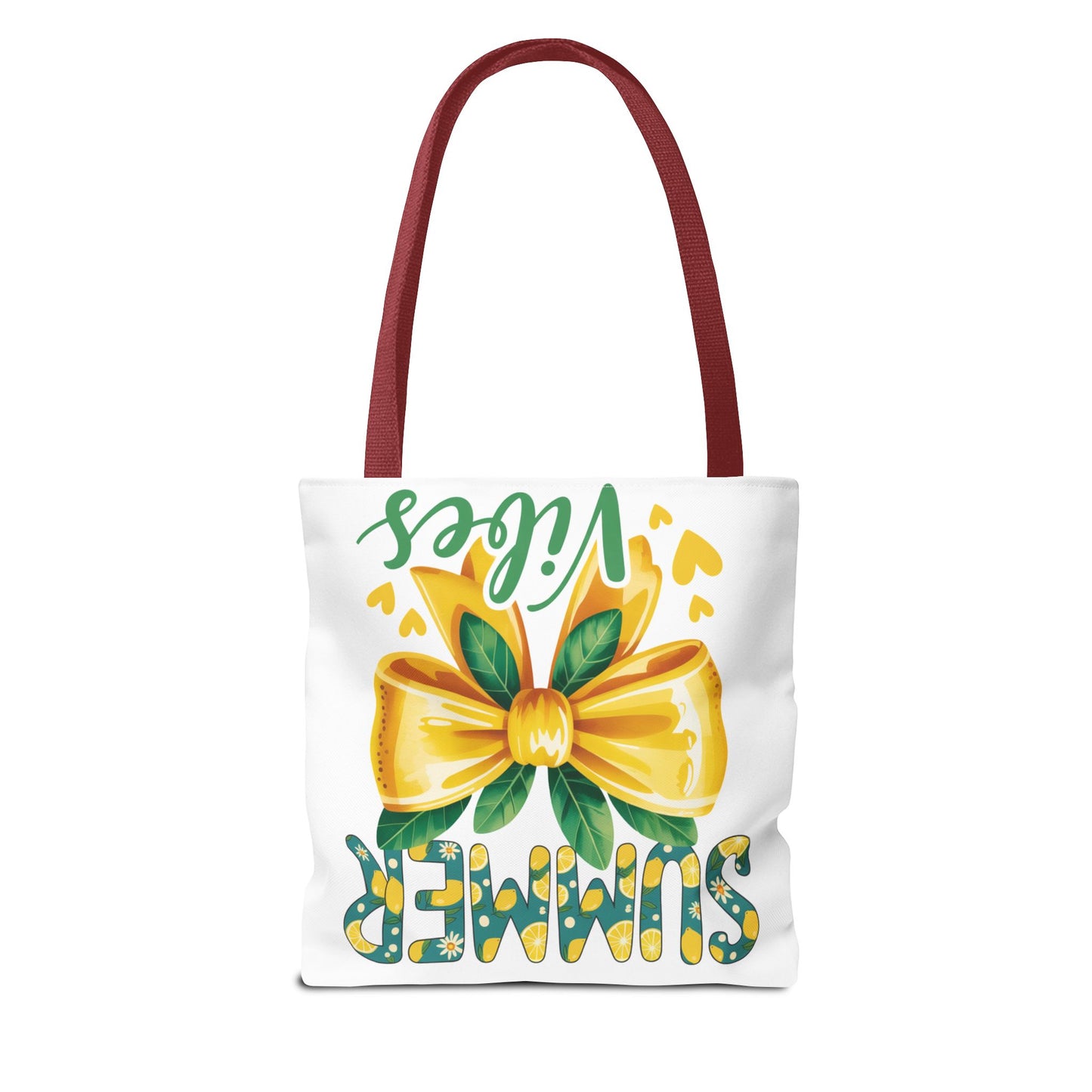 Summer Vibes Tote Bag — Yellow Bow Beach Market Bag