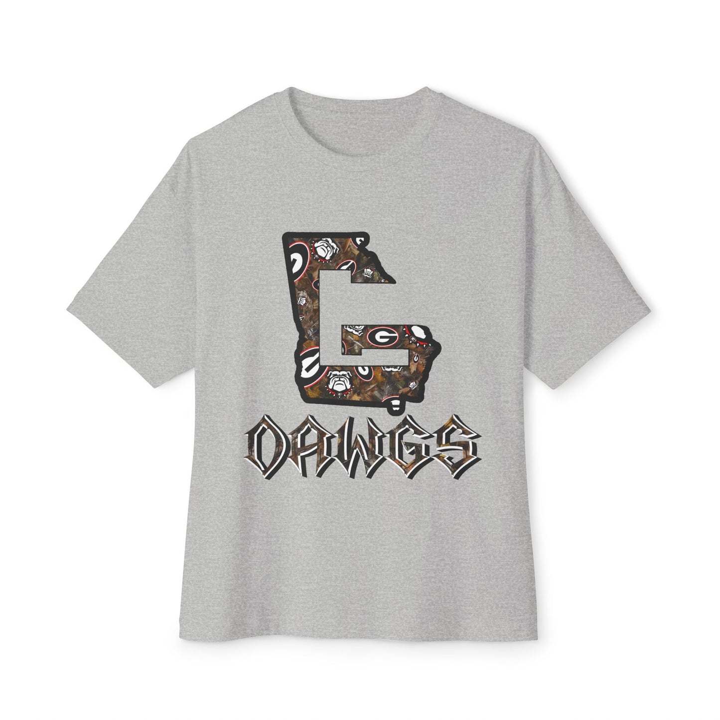 Georgia Dawgs Graphic Tee — State G Letter Football Design