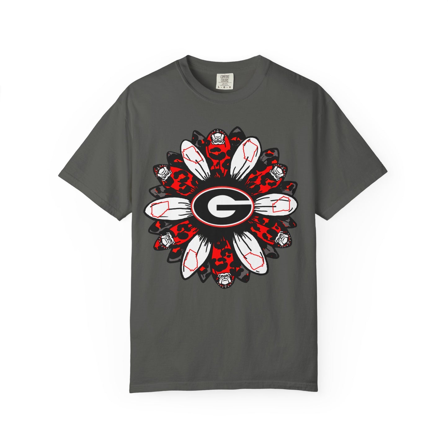 Georgia Bulldogs Mandala T-Shirt — Red & Black Fan Tee