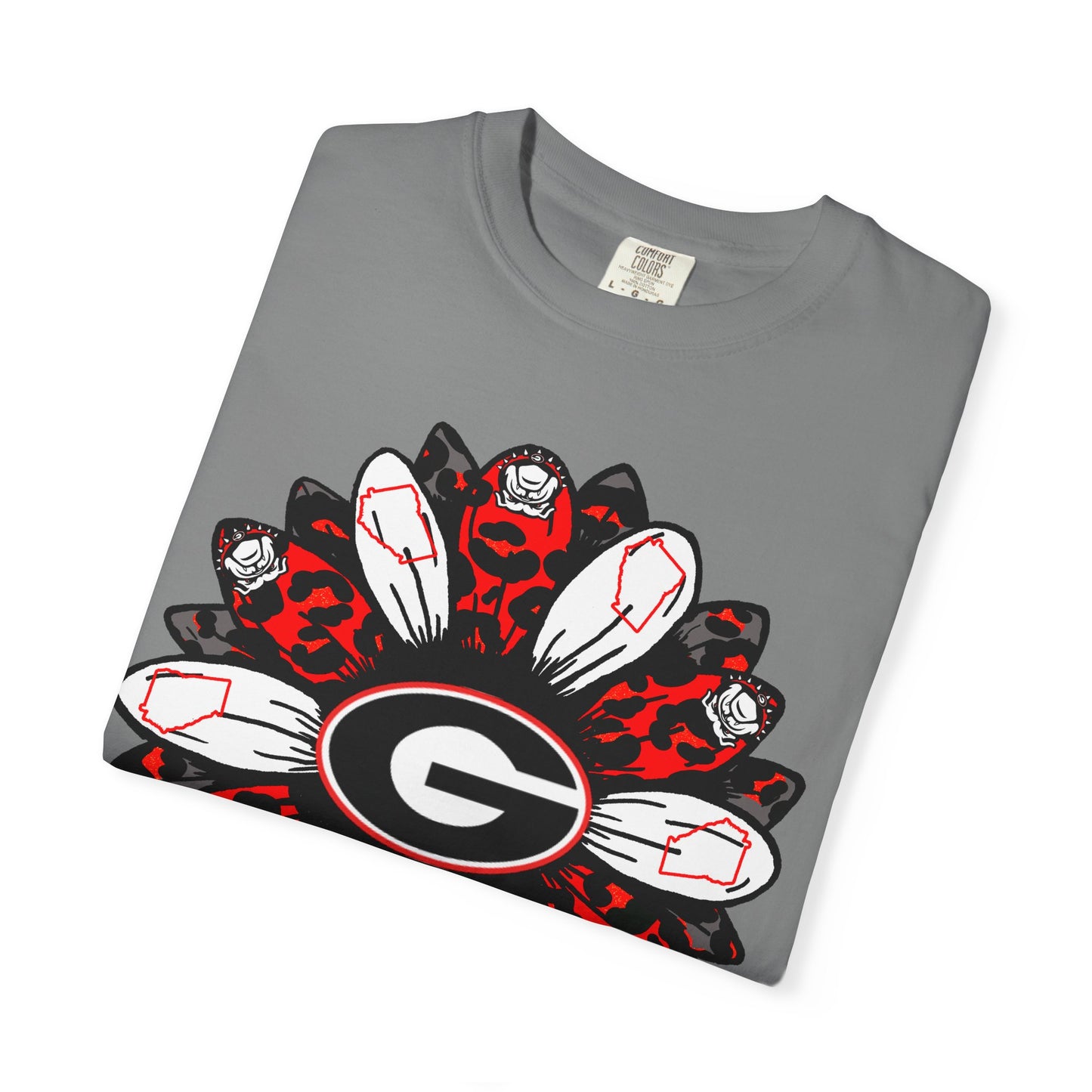 Georgia Bulldogs Mandala T-Shirt — Red & Black Fan Tee