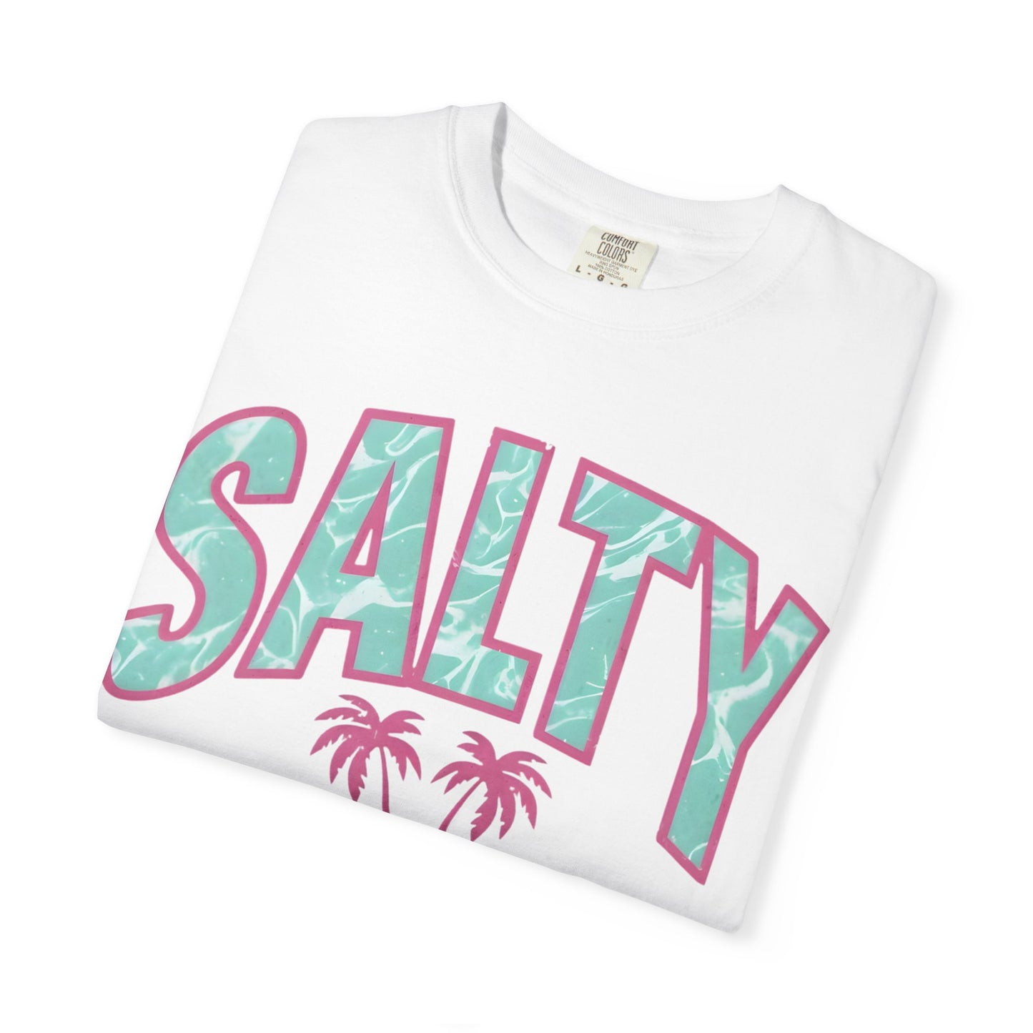 Salty Palm Beach T-Shirt — Retro Tropical Graphic Tee
