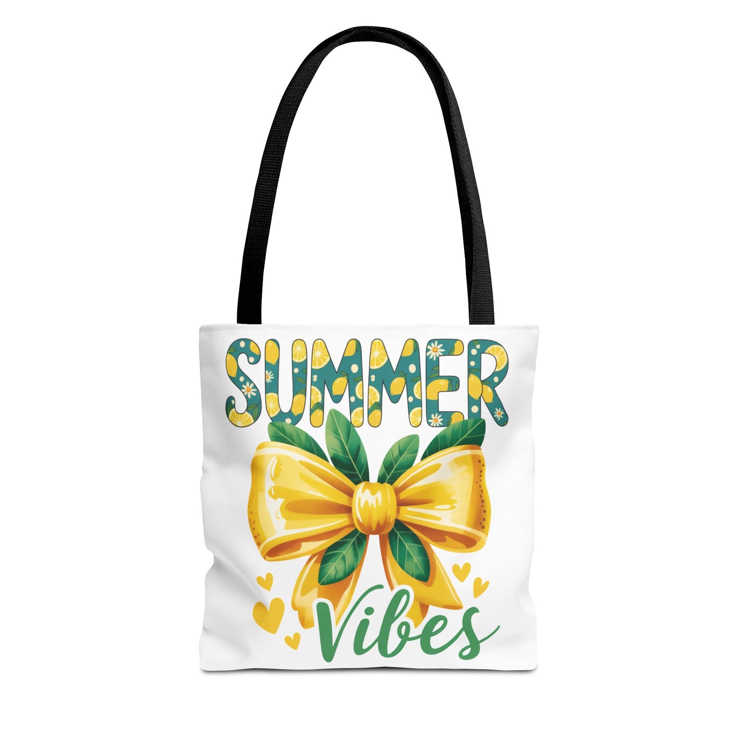 Summer Vibes Tote Bag — Yellow Bow Beach Market Bag