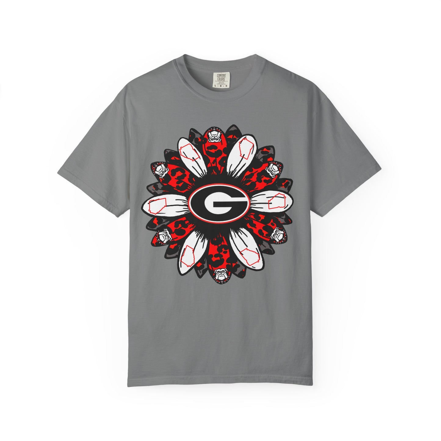 Georgia Bulldogs Mandala T-Shirt — Red & Black Fan Tee