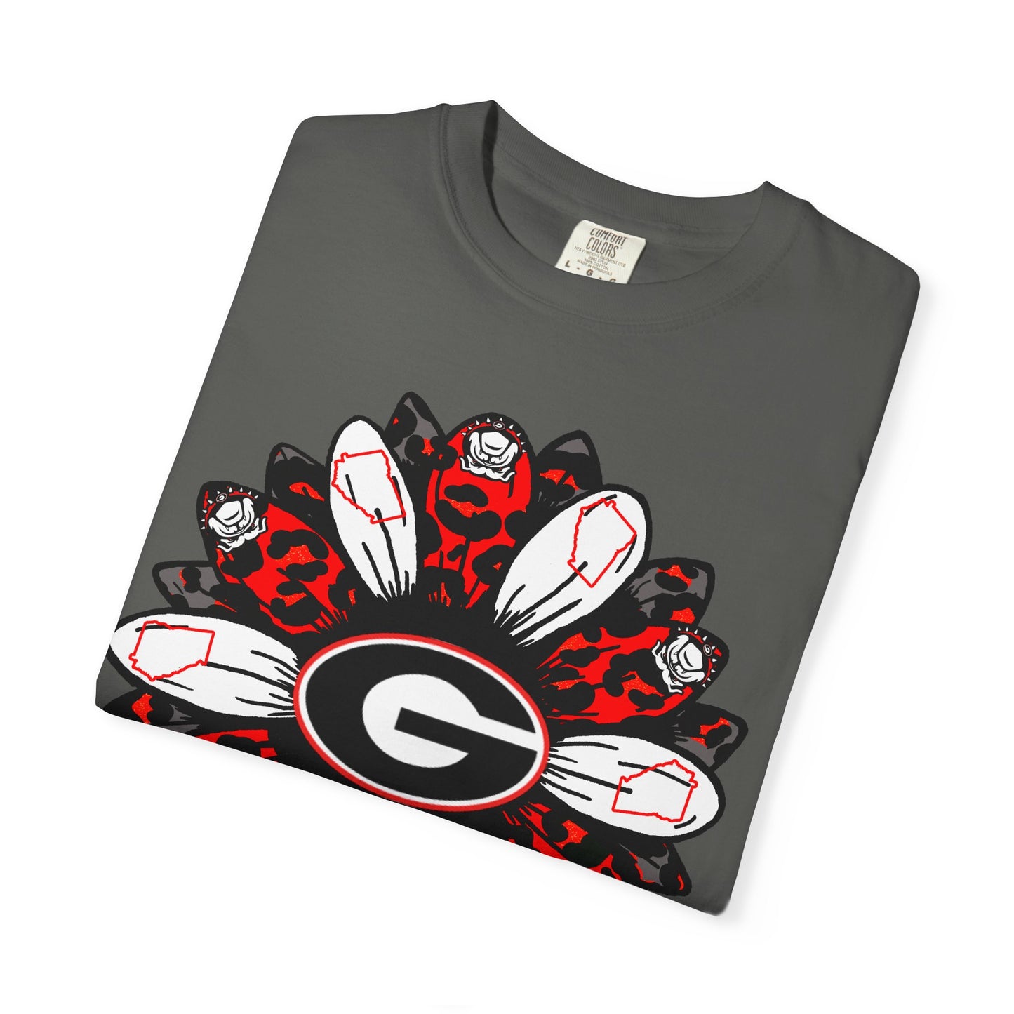 Georgia Bulldogs Mandala T-Shirt — Red & Black Fan Tee