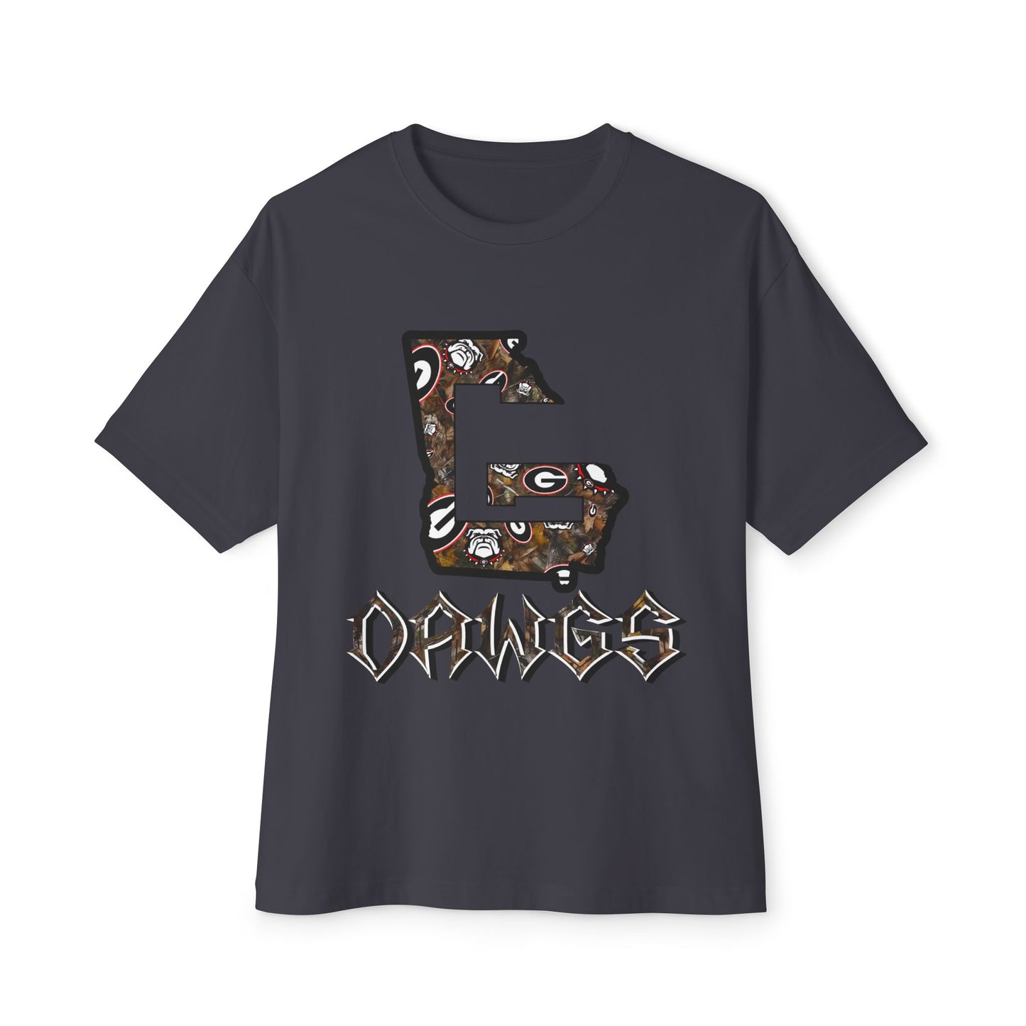 Georgia Dawgs Graphic Tee — State G Letter Football Design
