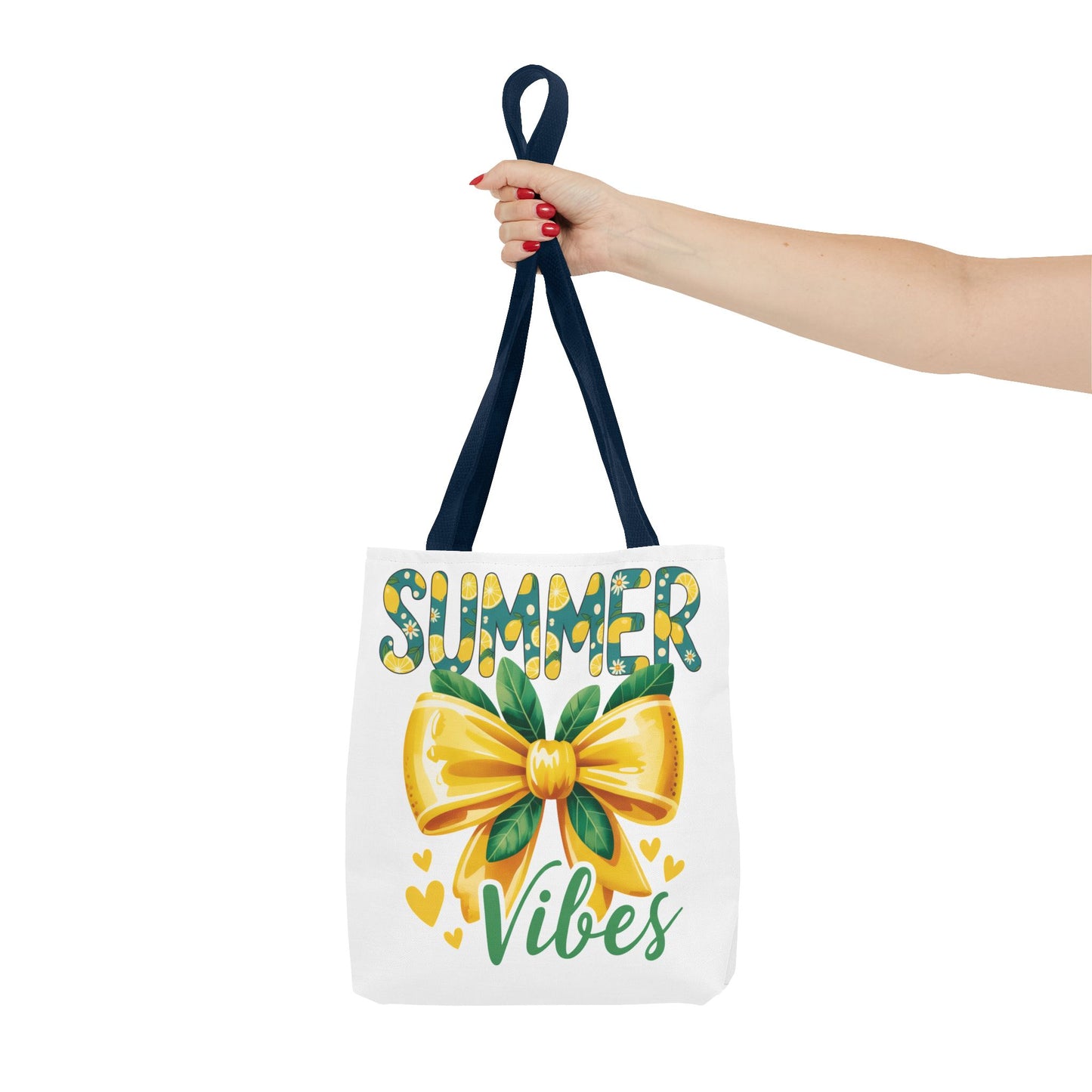 Summer Vibes Tote Bag — Yellow Bow Beach Market Bag