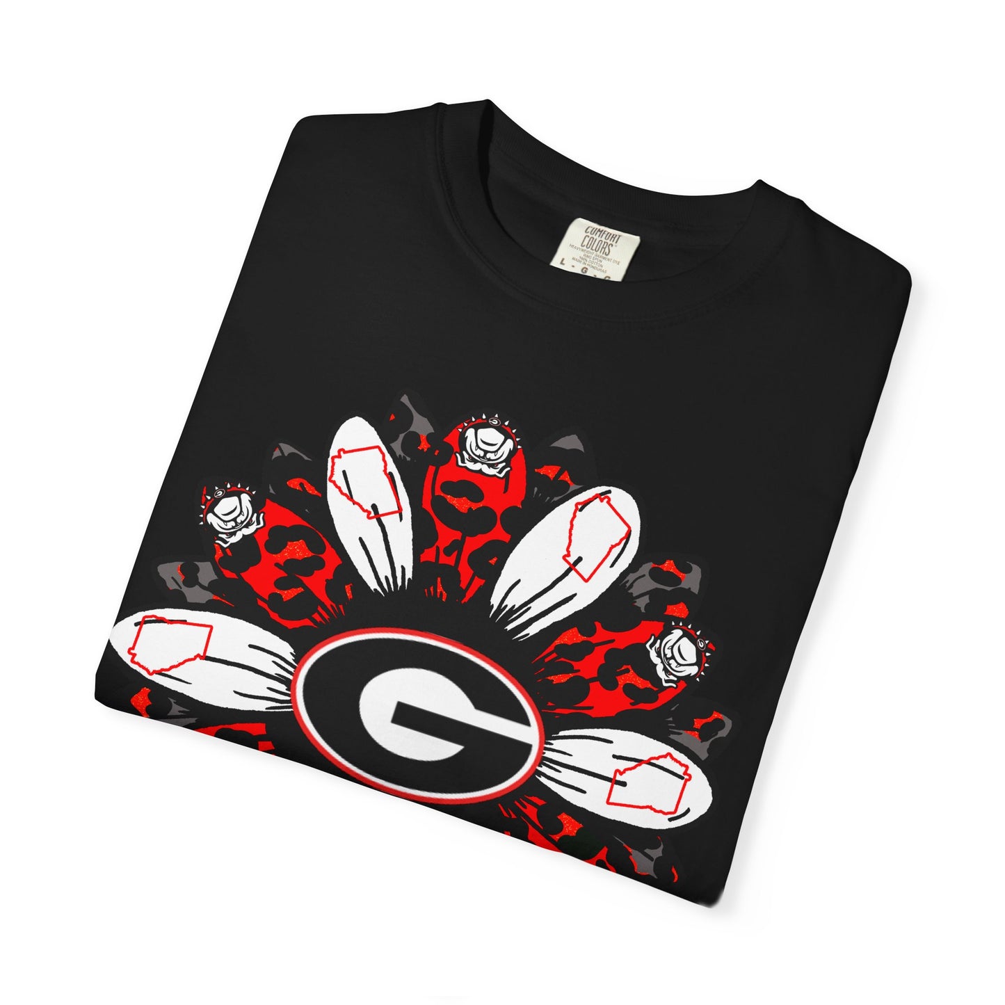 Georgia Bulldogs Mandala T-Shirt — Red & Black Fan Tee