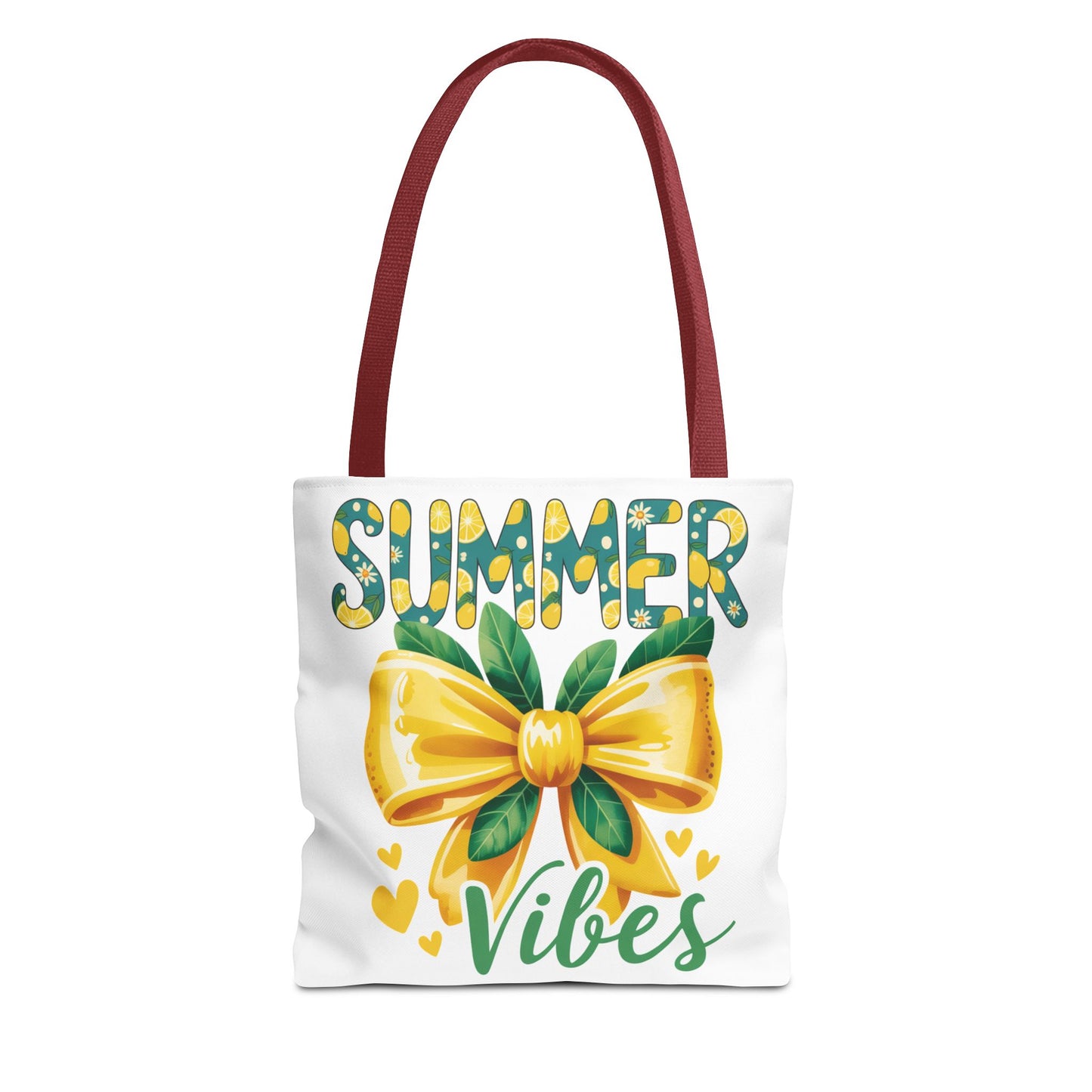 Summer Vibes Tote Bag — Yellow Bow Beach Market Bag