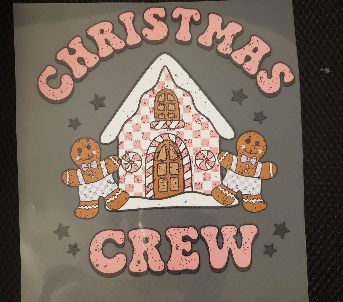 Christmas Crew Kids Print with Gingerbread House