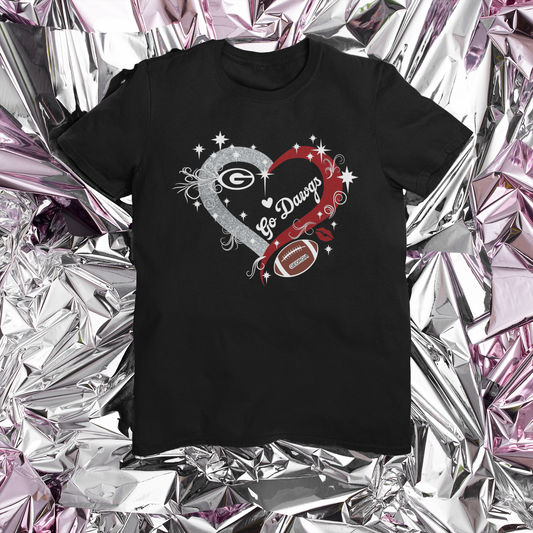 Bulldogs Heart Go Dawgs Shirt