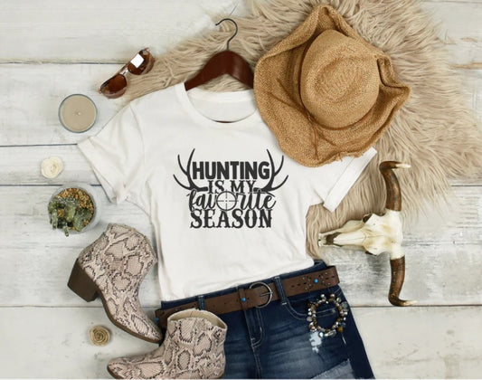 Hunting is My Favorite Season Black Print