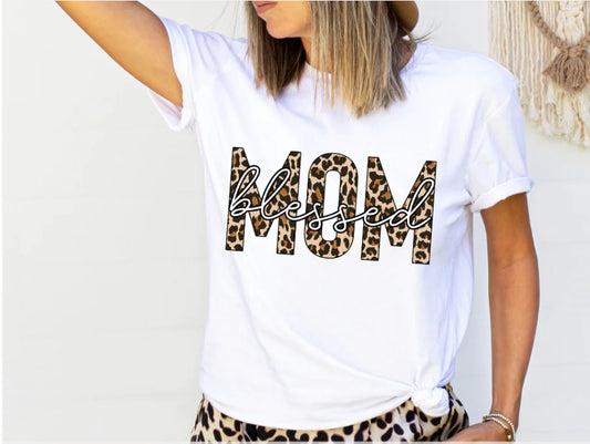 Blessed Mom Cheetah Print