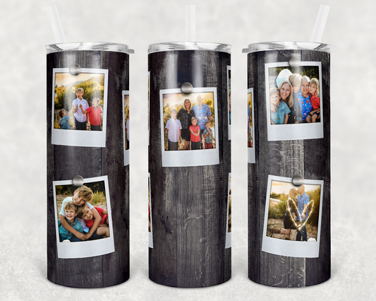 Dark Wood 20 oz. Photo Tumbler