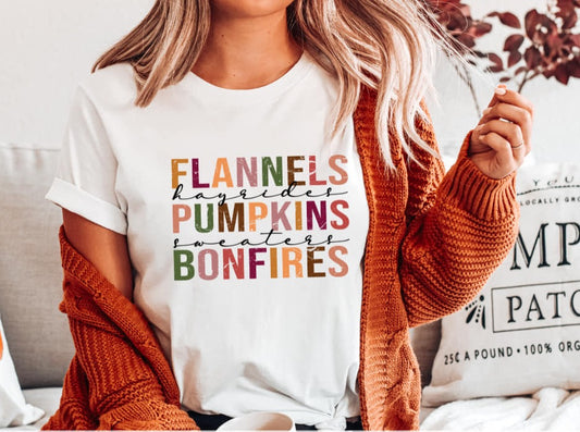 Flannels, Hayrides, Pumpkins, Sweaters, Bonfires