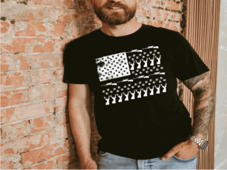 American Flag Hunting Shirt