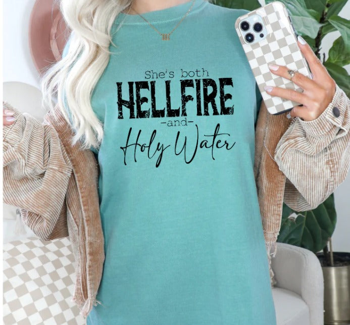 She's Hellfire Holy Water Shirt