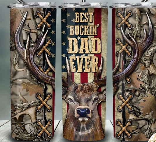 Best Buckin' Dad Ever Tumbler 20 oz. Tumbler