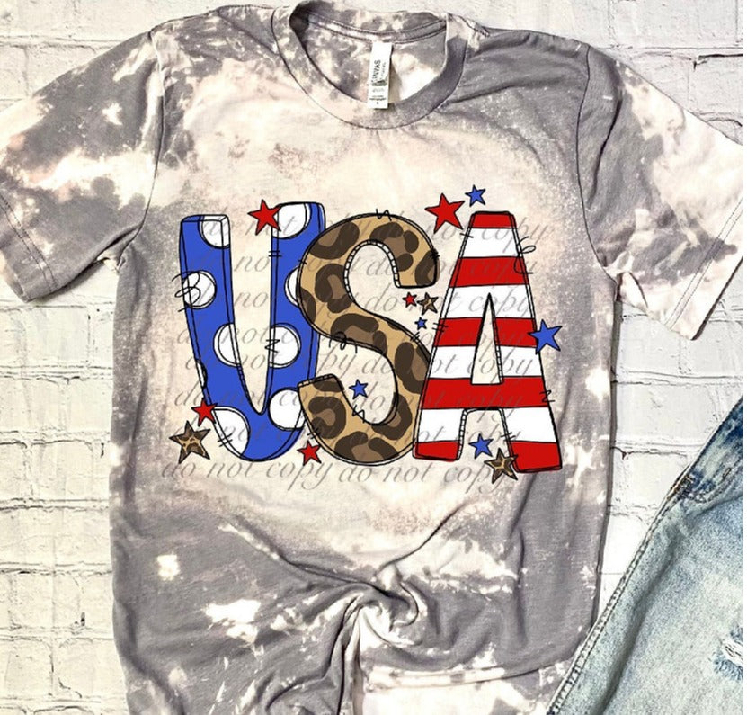 USA Colorful Print